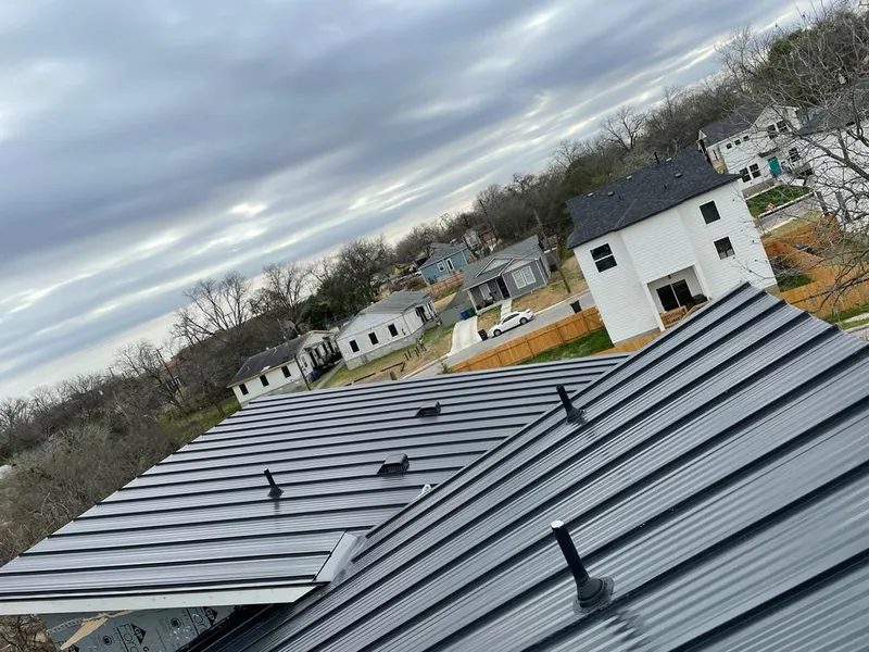 Standing seam metal roof panels with vents for Skylight Repair in Pierre